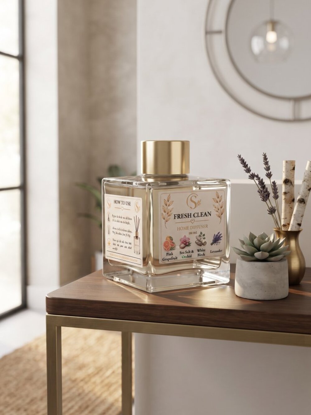 Home Reed Diffuser - Fresh Clean 100ML - Picture 11 of 11